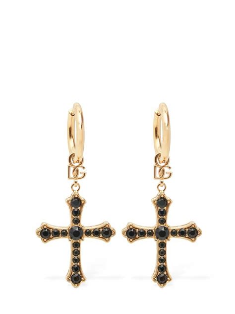 dolce gabbana earring|dolce gabbana cross earrings.